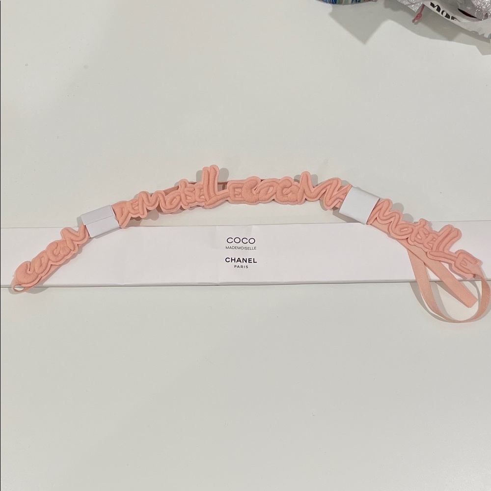 CHANEL Pink Mademoiselle Hair Band Women’s Hair Accessory
